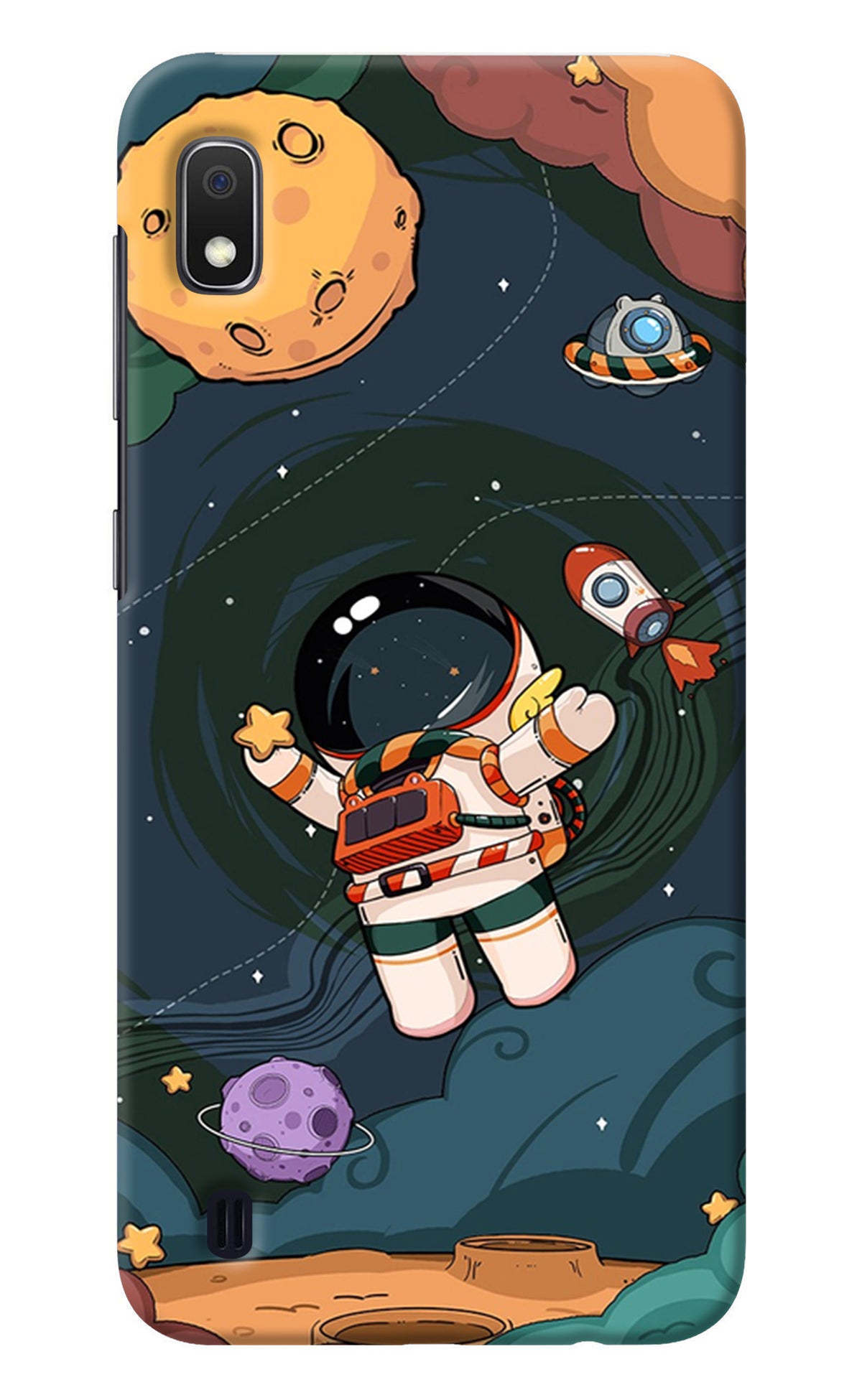 Cartoon Astronaut Samsung A10 Back Cover