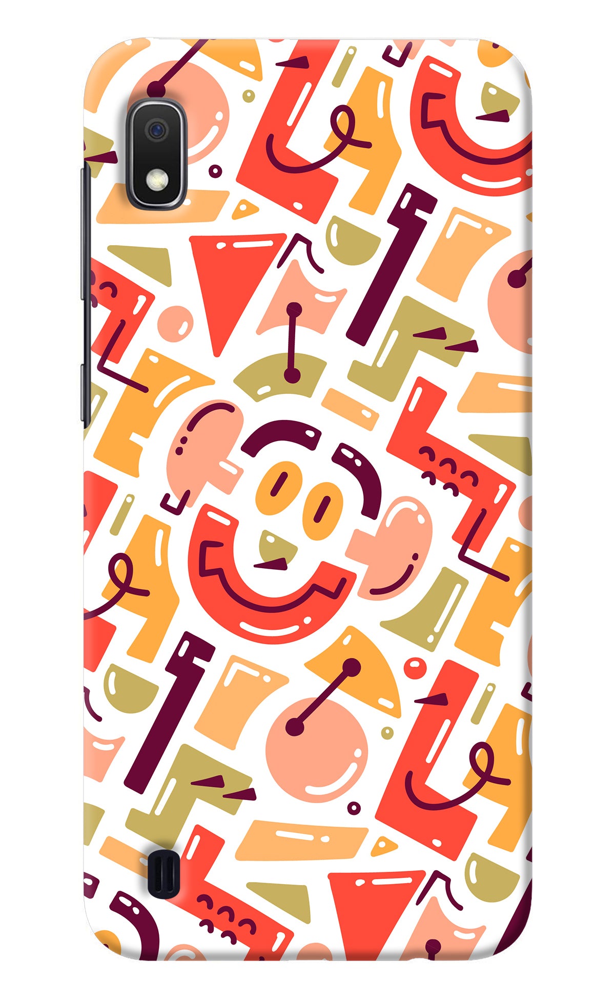 Doodle Pattern Samsung A10 Back Cover