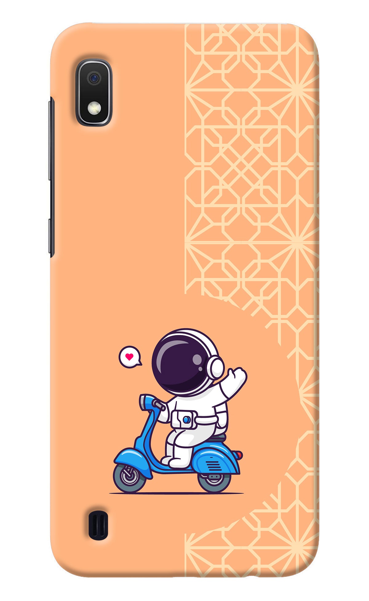 Cute Astronaut Riding Samsung A10 Back Cover