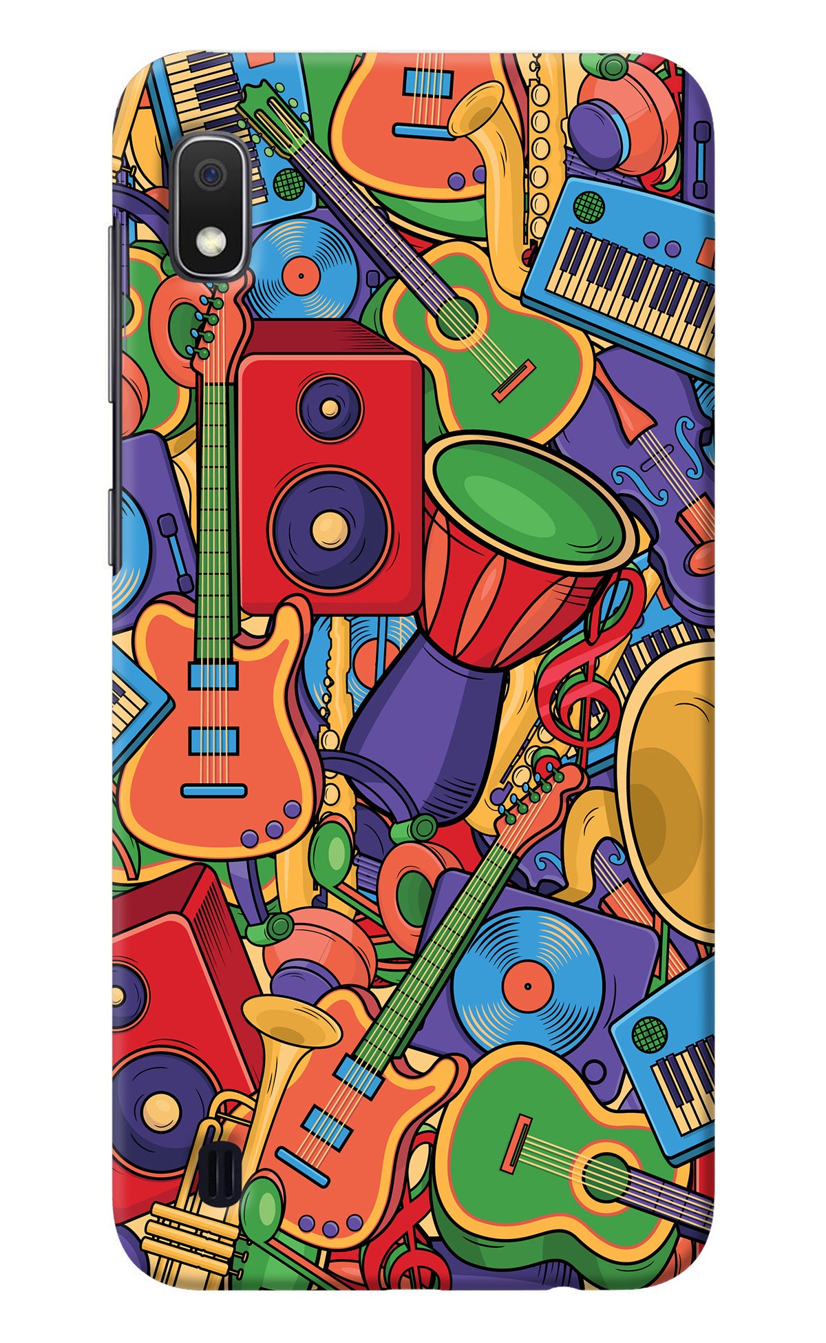 Music Instrument Doodle Samsung A10 Back Cover