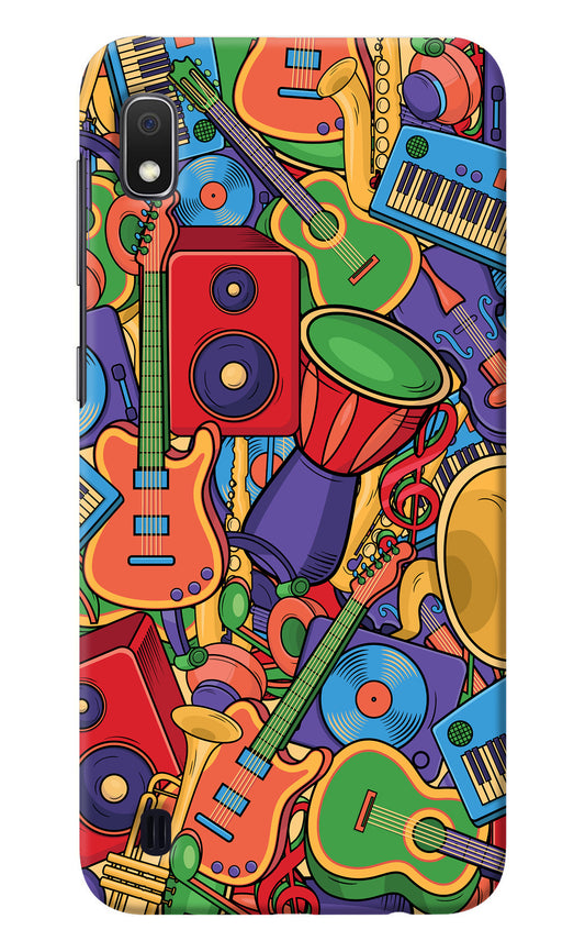 Music Instrument Doodle Samsung A10 Back Cover