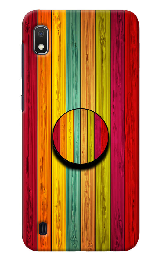 Multicolor Wooden Samsung A10 Pop Case