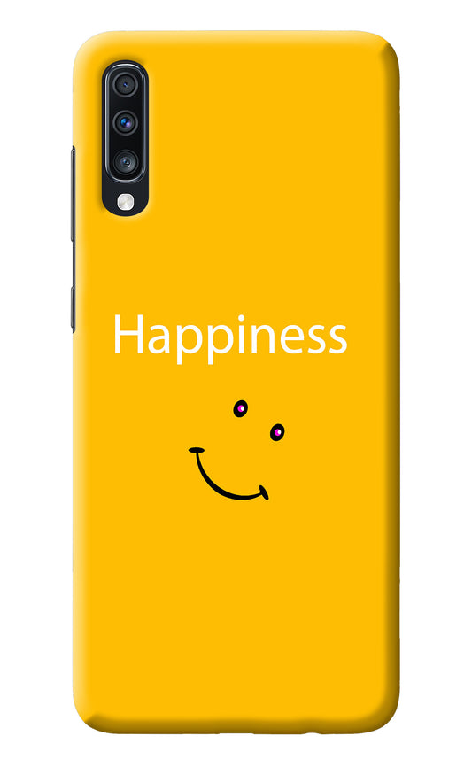 Happiness With Smiley Samsung A70 Back Cover