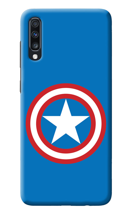 Captain America Logo Samsung A70 Back Cover