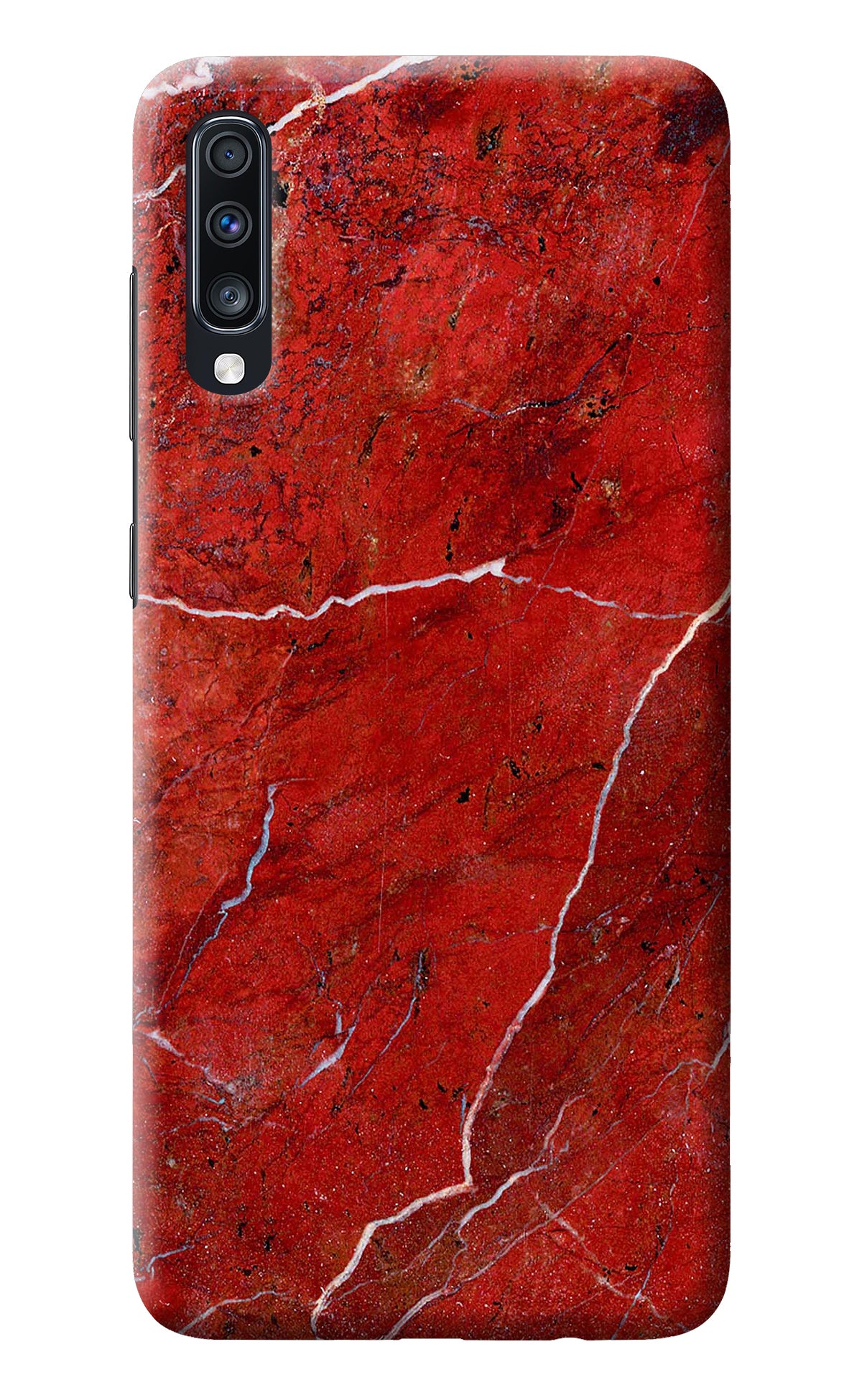 Red Marble Design Samsung A70 Back Cover