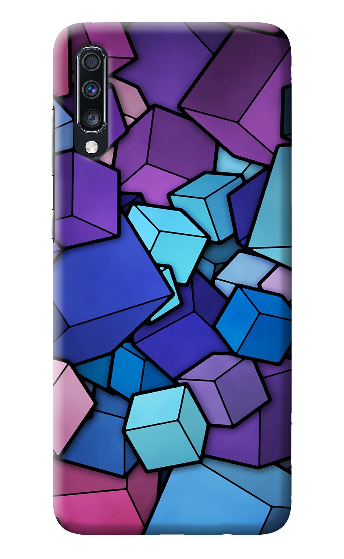 Cubic Abstract Samsung A70 Back Cover