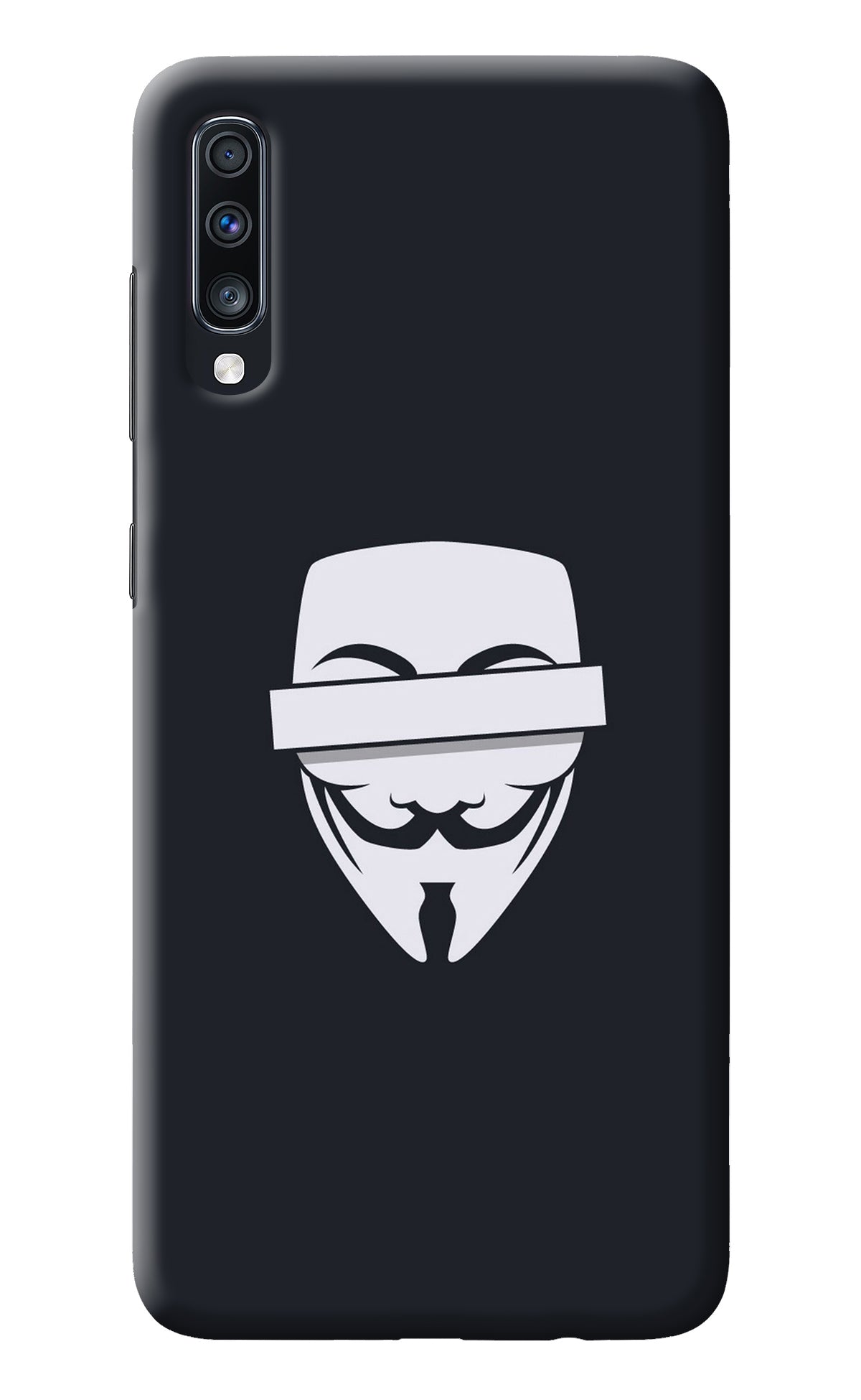 Anonymous Face Samsung A70 Back Cover