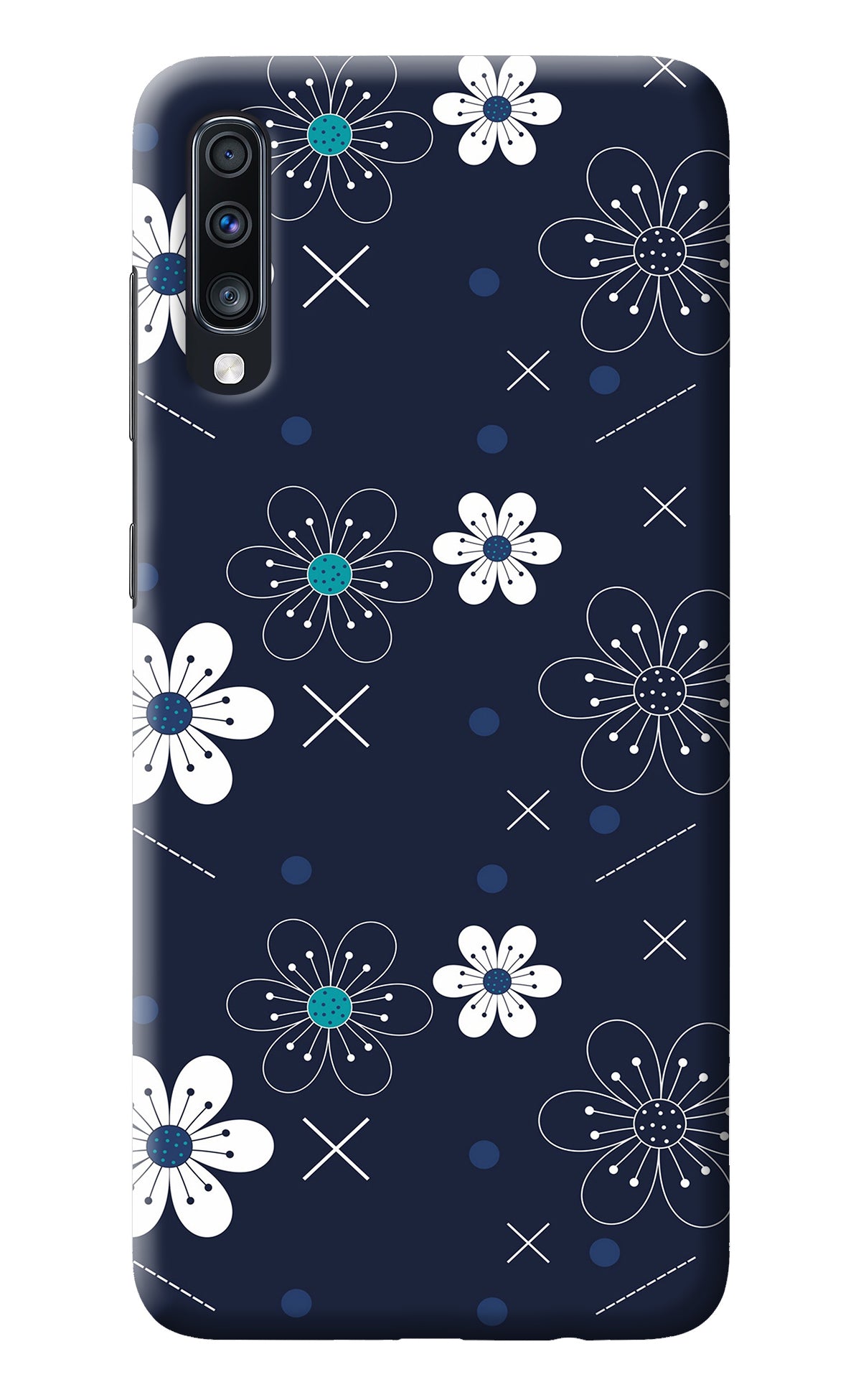 Flowers Samsung A70 Back Cover