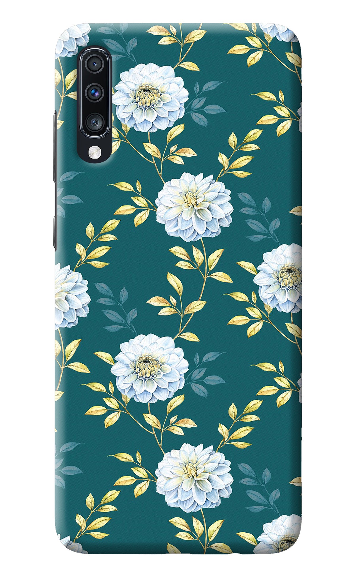 Flowers Samsung A70 Back Cover