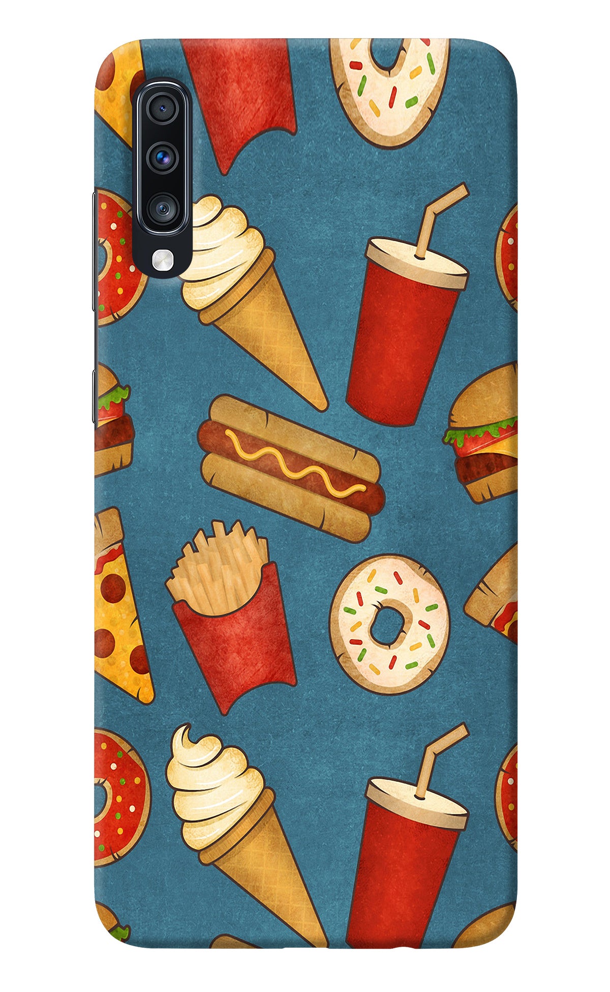 Foodie Samsung A70 Back Cover