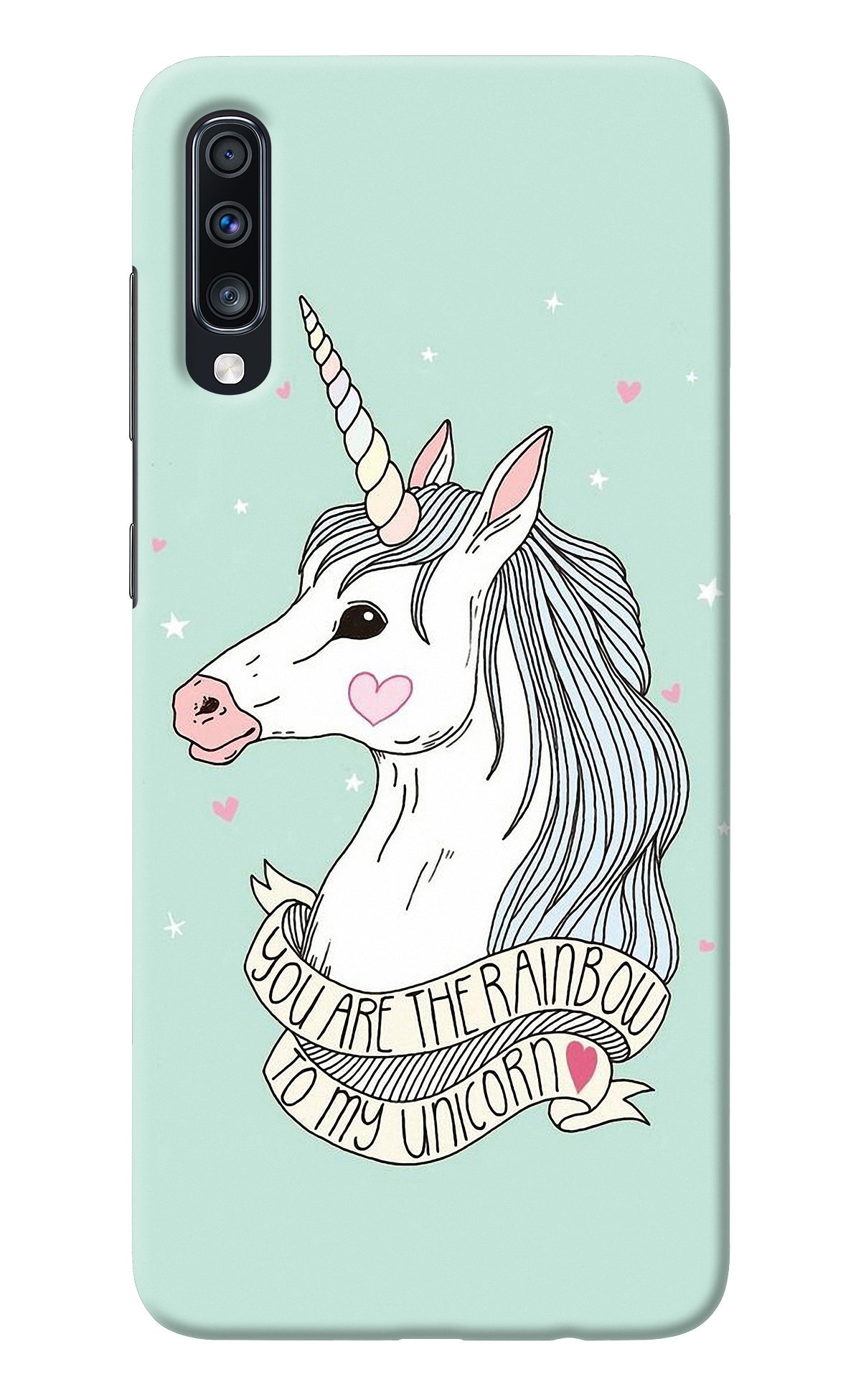 Unicorn Wallpaper Samsung A70 Back Cover