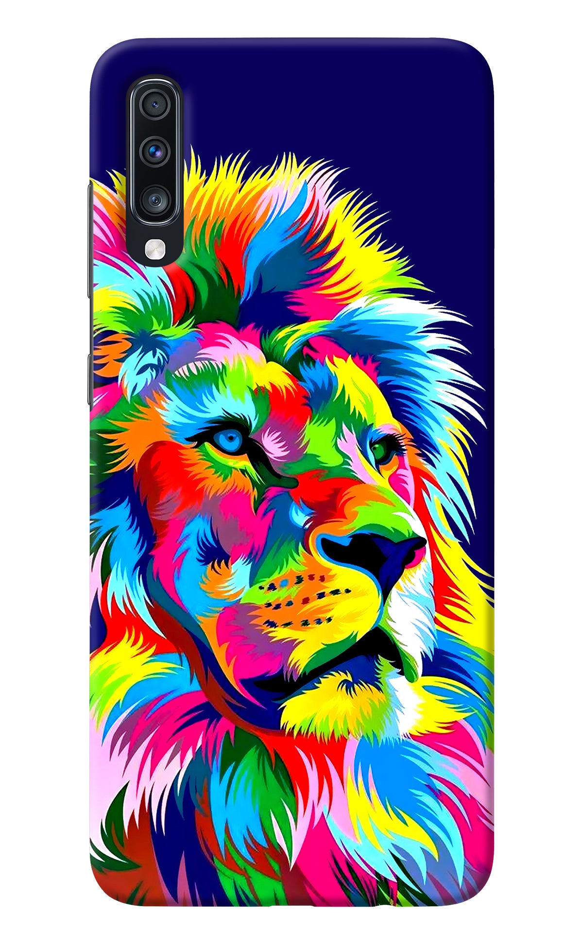 Vector Art Lion Samsung A70 Back Cover