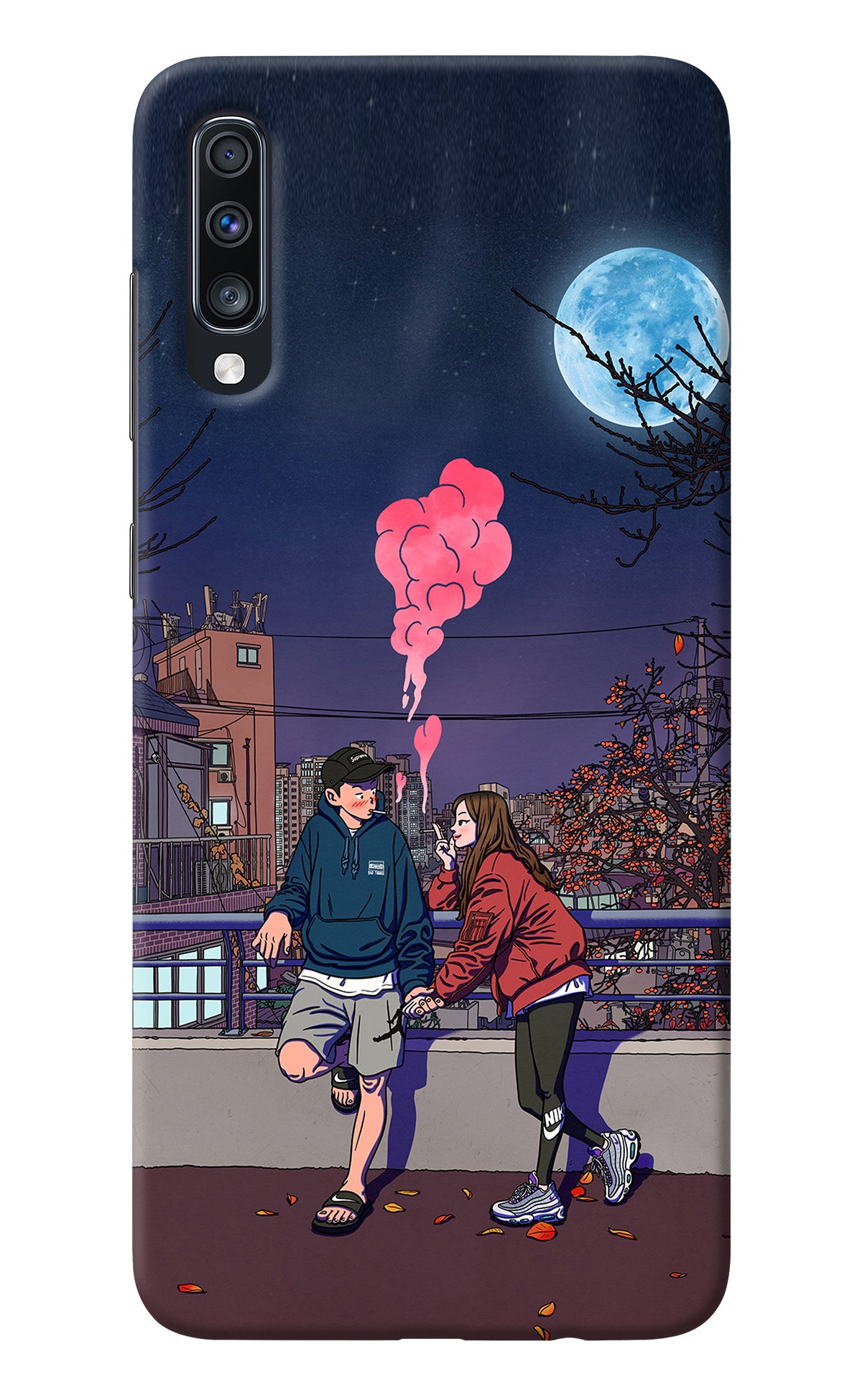 Chilling Couple Samsung A70 Back Cover