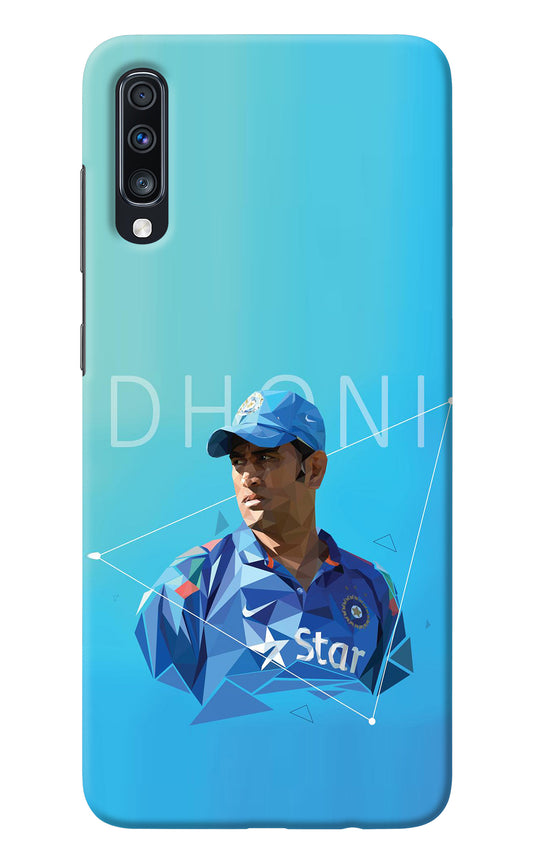 Dhoni Artwork Samsung A70 Back Cover