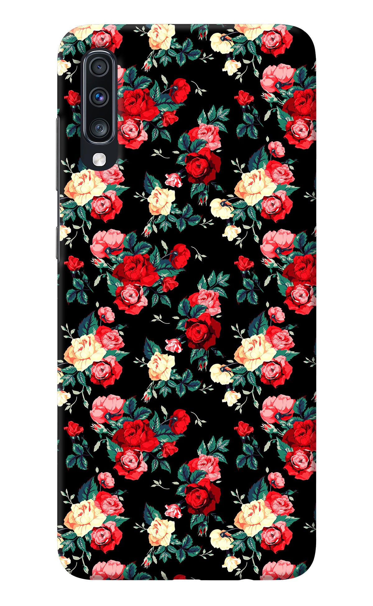 Rose Pattern Samsung A70 Back Cover