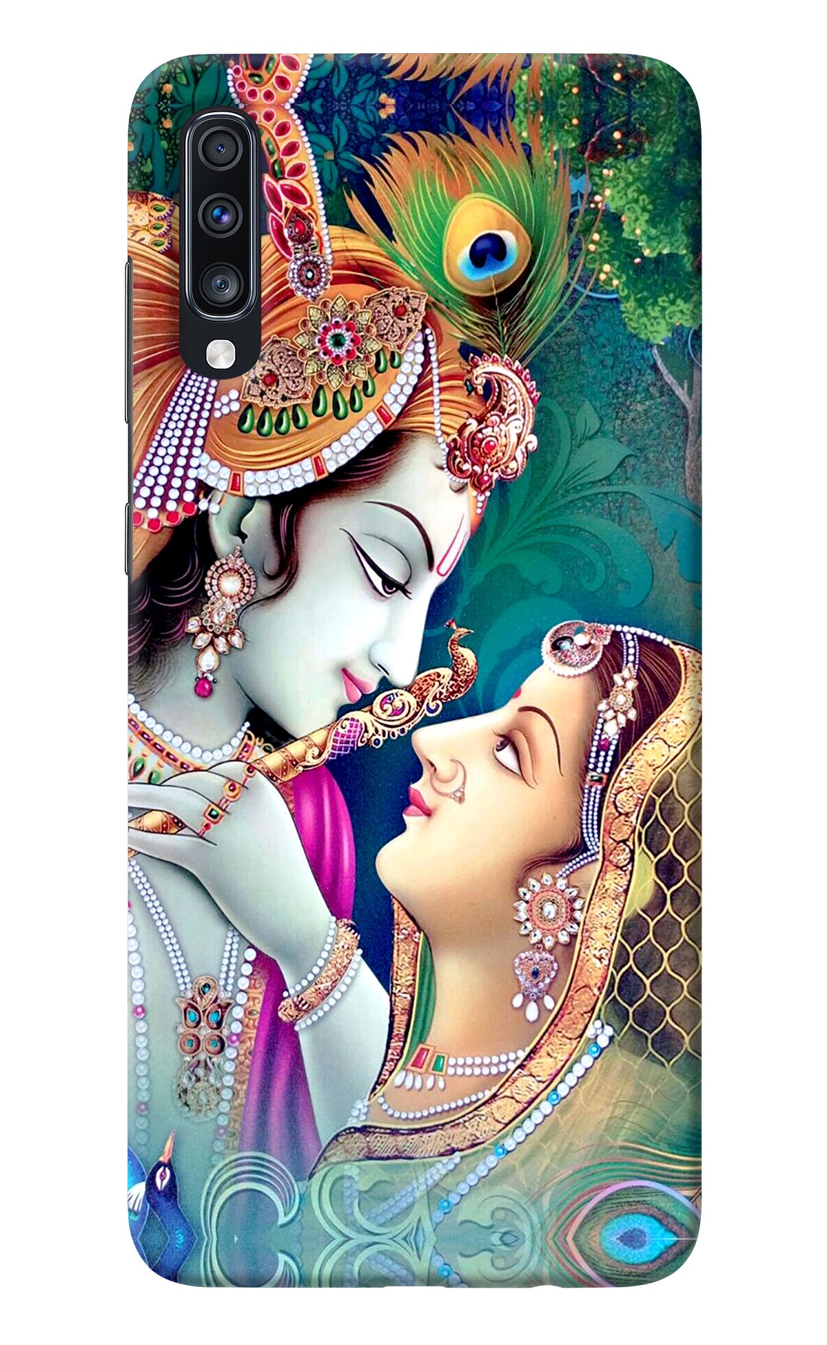 Lord Radha Krishna Samsung A70 Back Cover