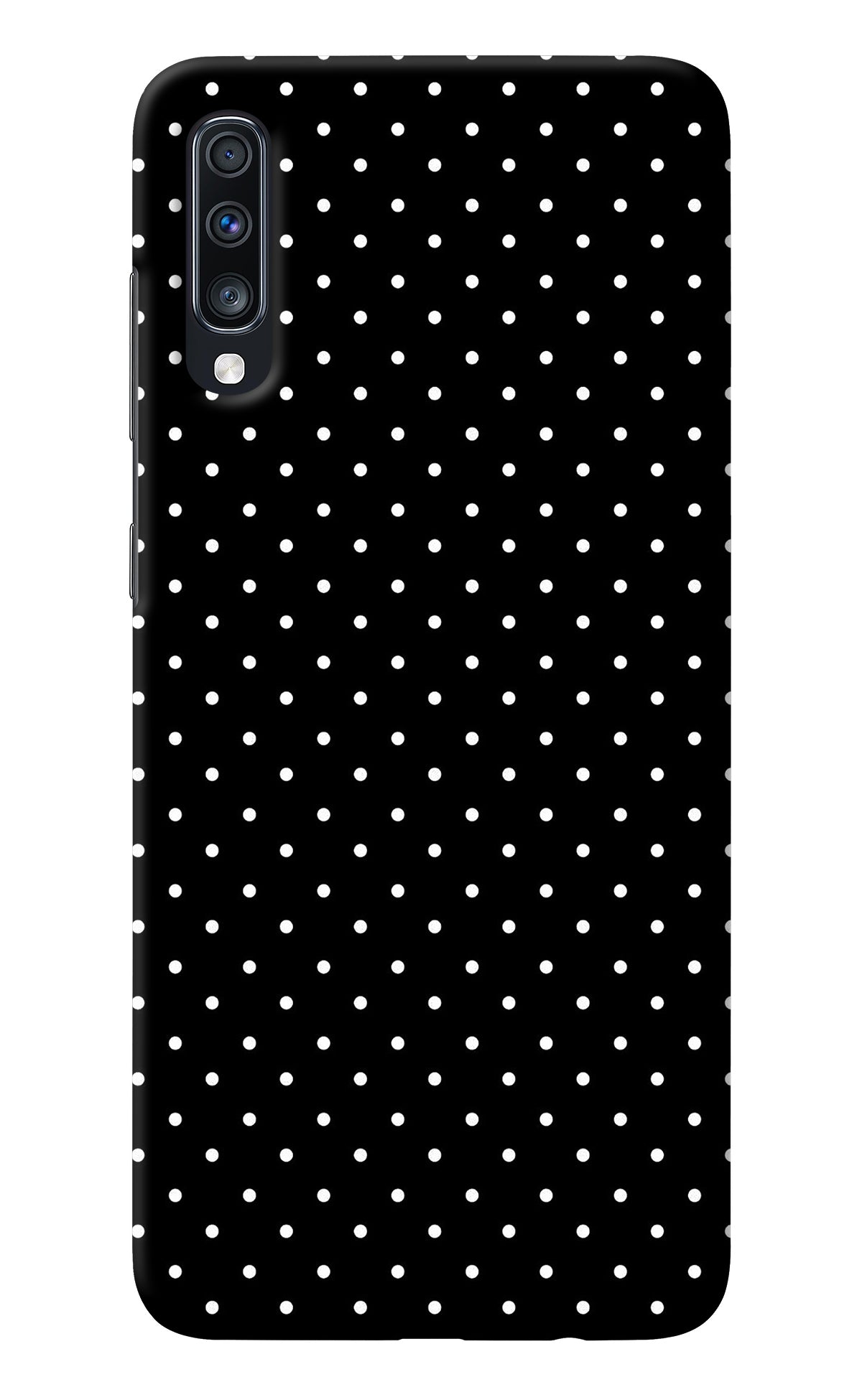 White Dots Samsung A70 Back Cover