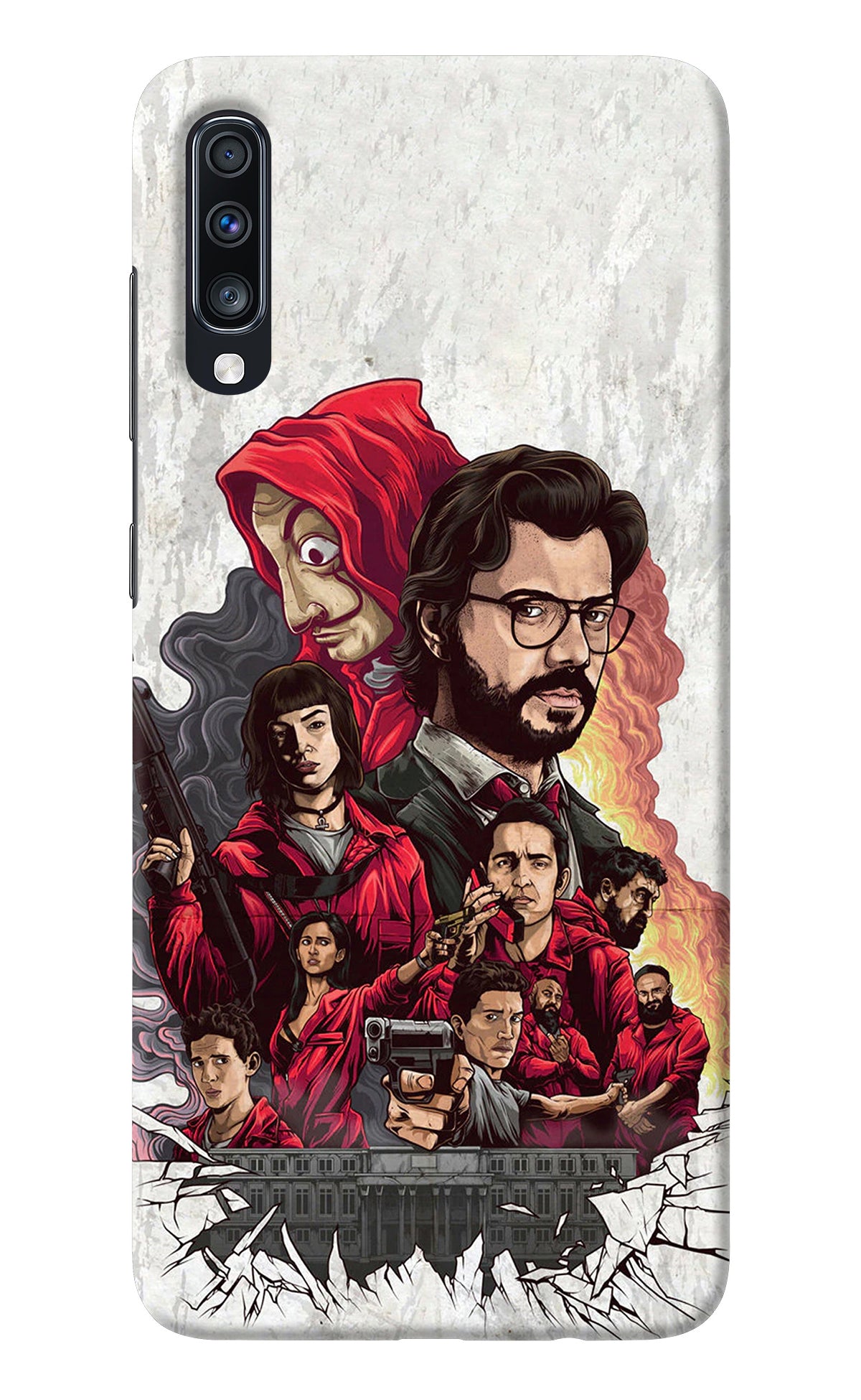 Money Heist Artwork Samsung A70 Back Cover