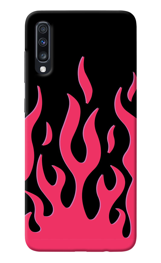 Fire Flames Samsung A70 Back Cover