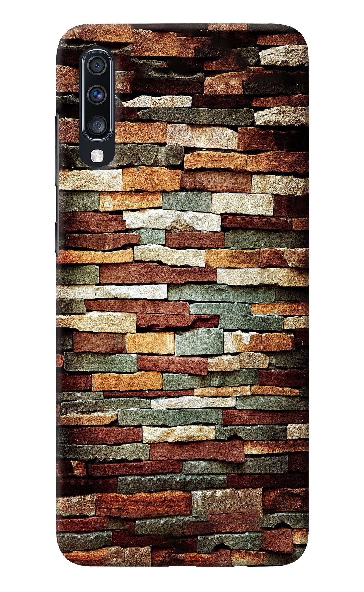 Bricks Pattern Samsung A70 Back Cover