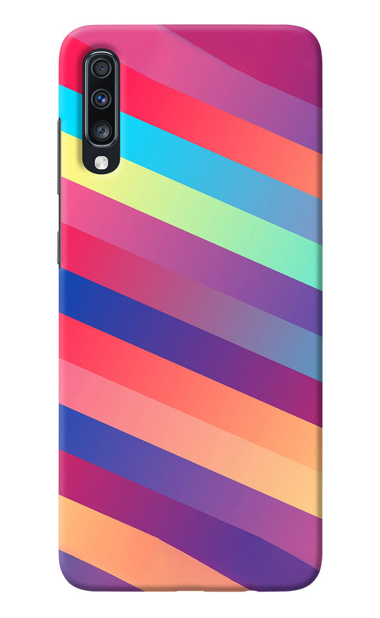 Stripes color Samsung A70 Back Cover