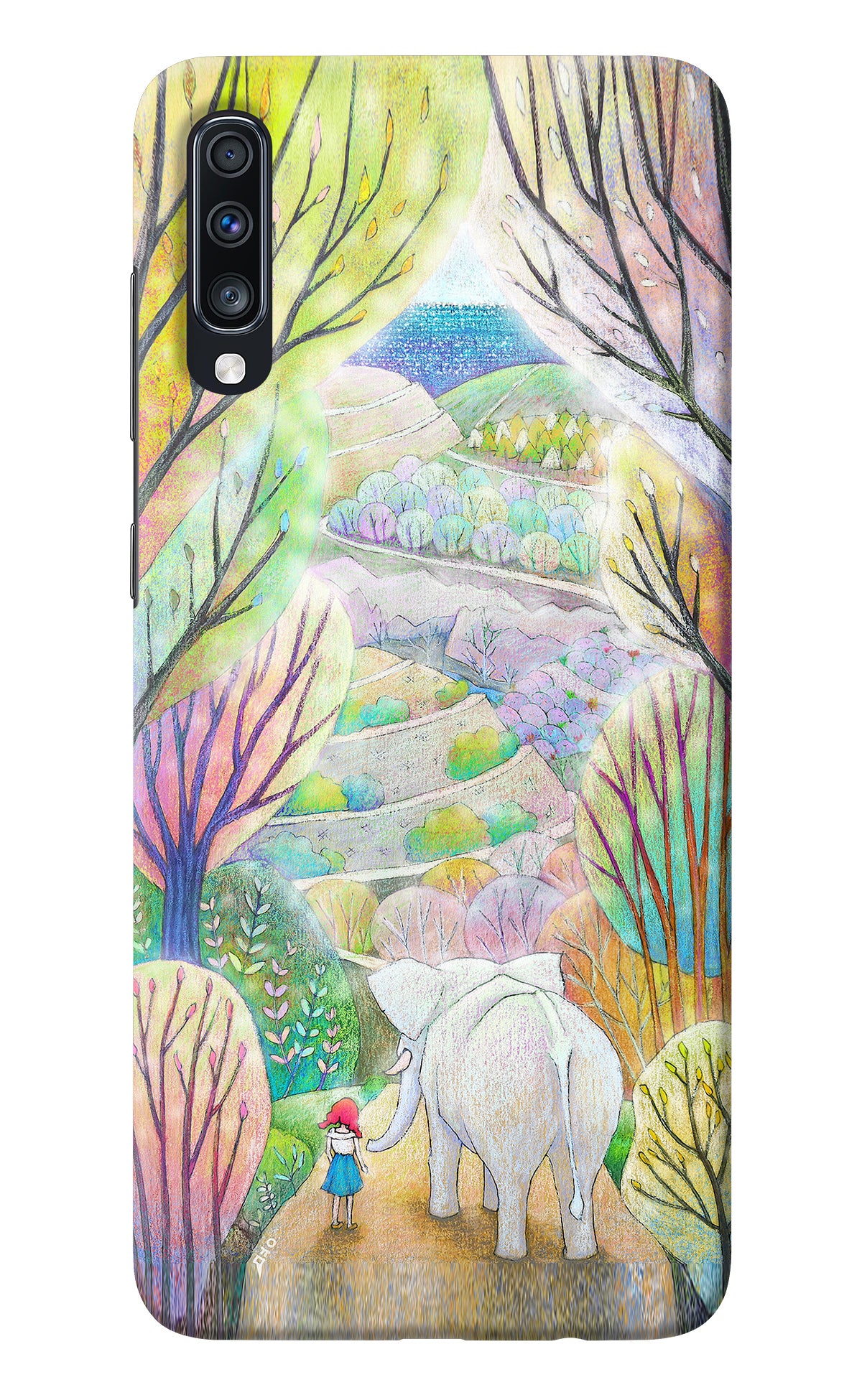 Nature Painting Samsung A70 Back Cover