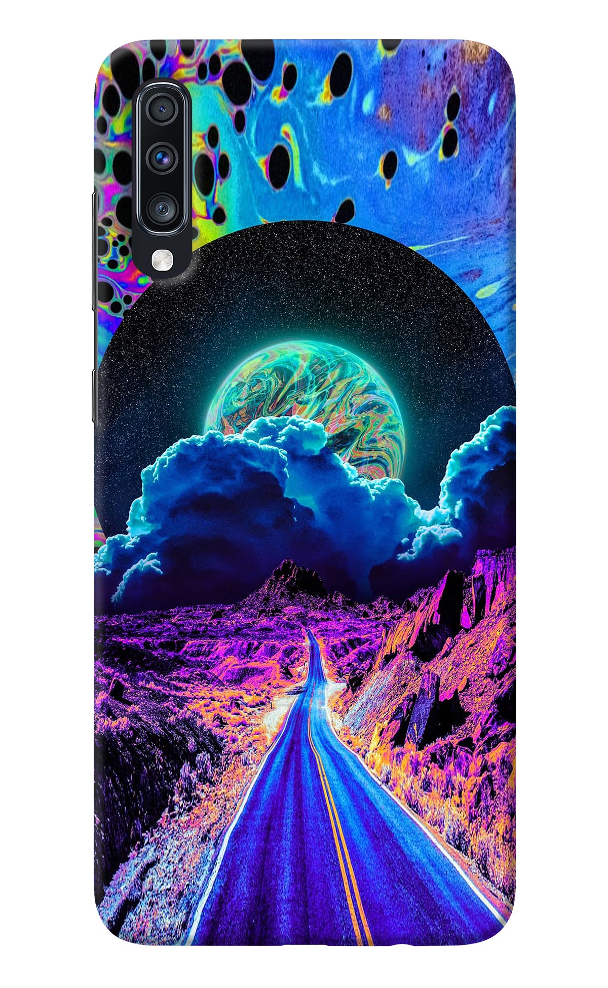 Psychedelic Painting Samsung A70 Back Cover