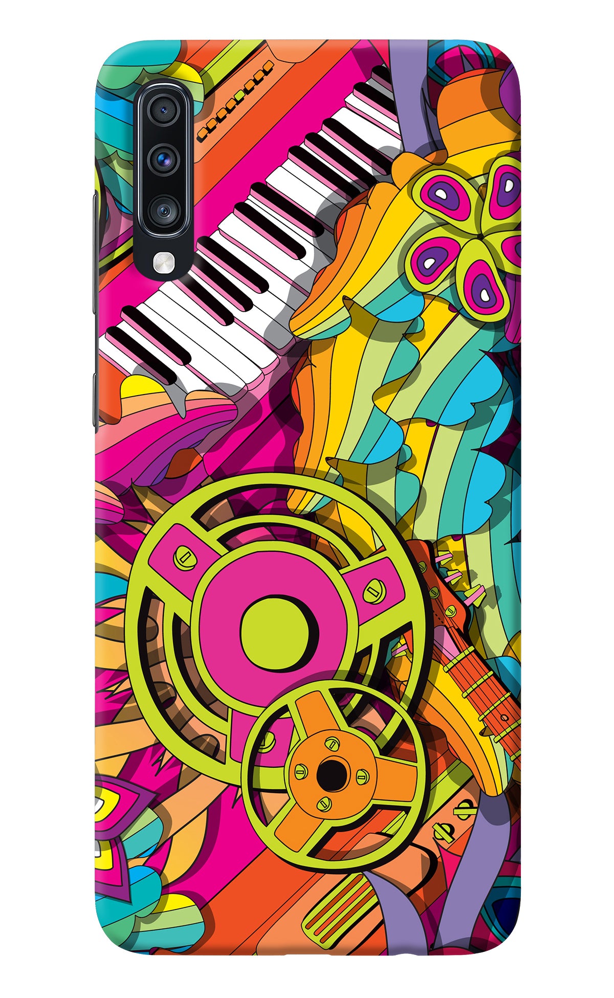 Music Doodle Samsung A70 Back Cover