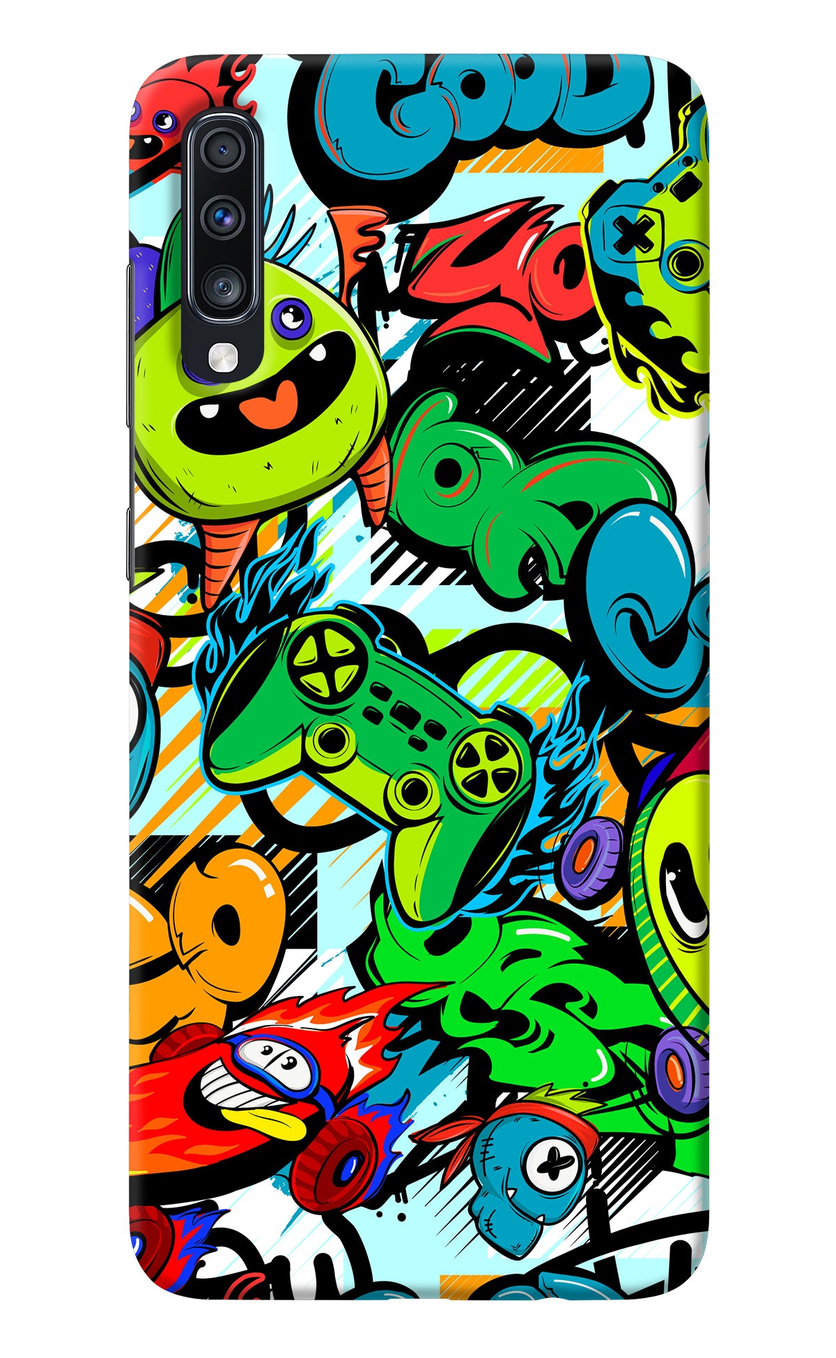 Game Doodle Samsung A70 Back Cover