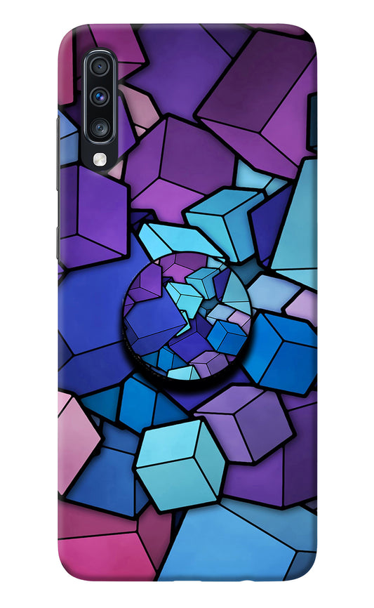 Cubic Abstract Samsung A70 Pop Case