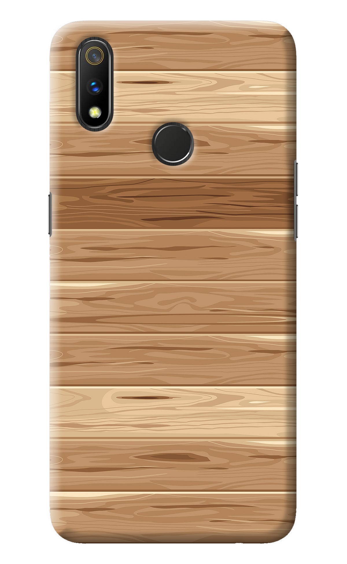 Wooden Vector Realme 3 Pro Back Cover