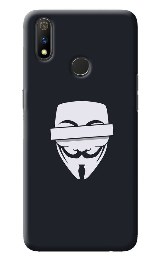 Anonymous Face Realme 3 Pro Back Cover