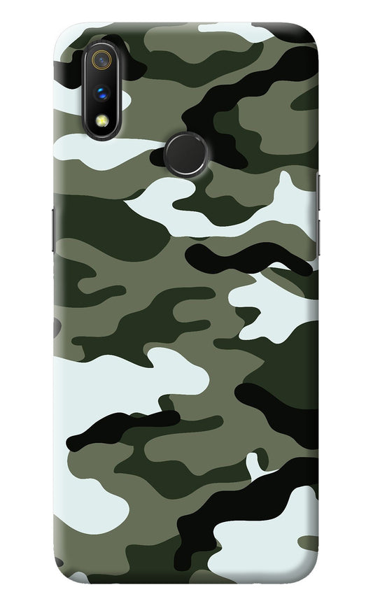 Camouflage Realme 3 Pro Back Cover