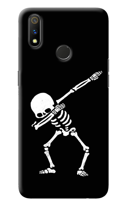 Dabbing Skeleton Art Realme 3 Pro Back Cover
