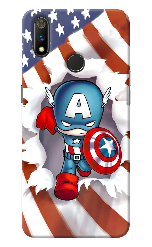Captain America Realme 3 Pro Back Cover