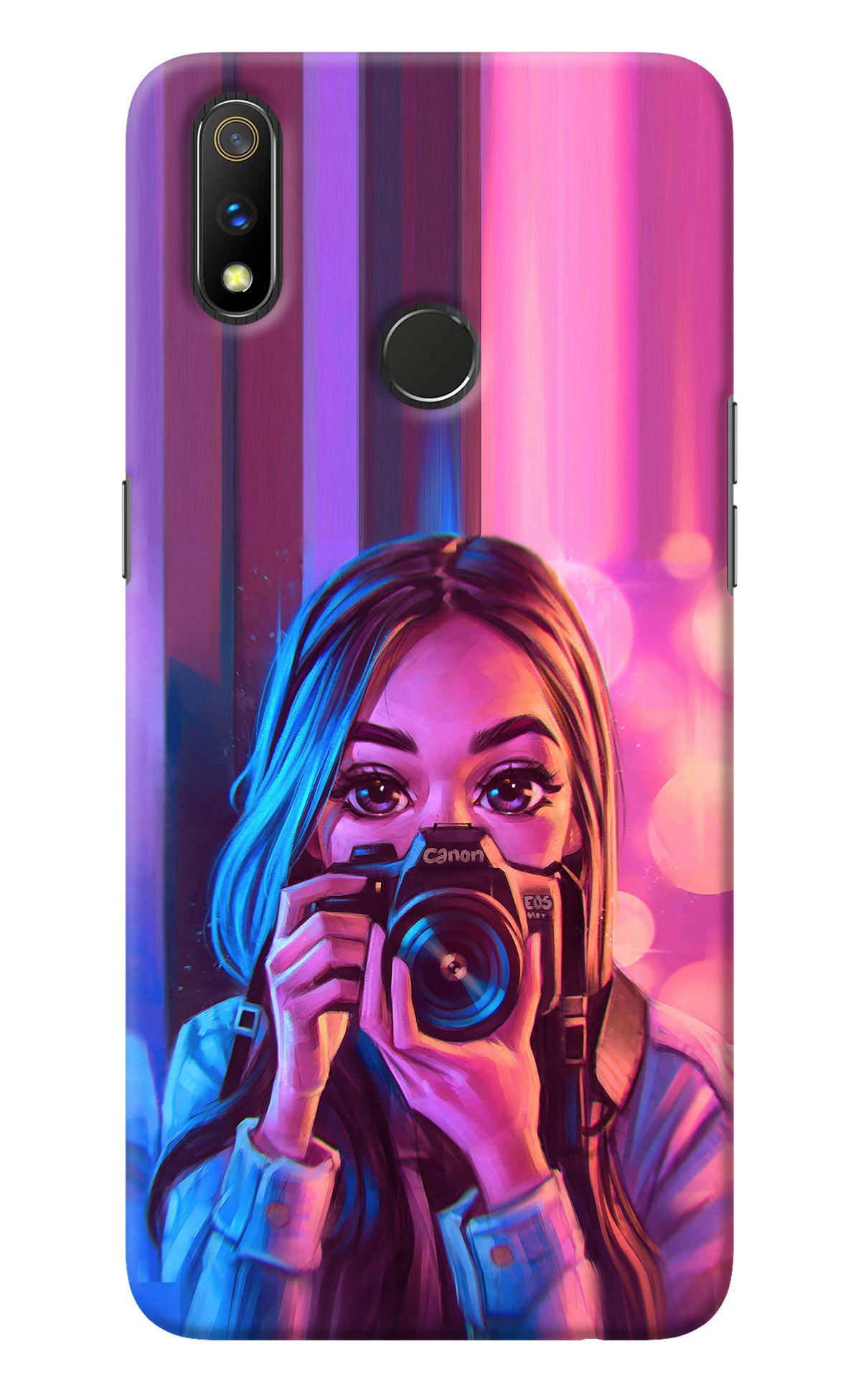 Girl Photographer Realme 3 Pro Back Cover