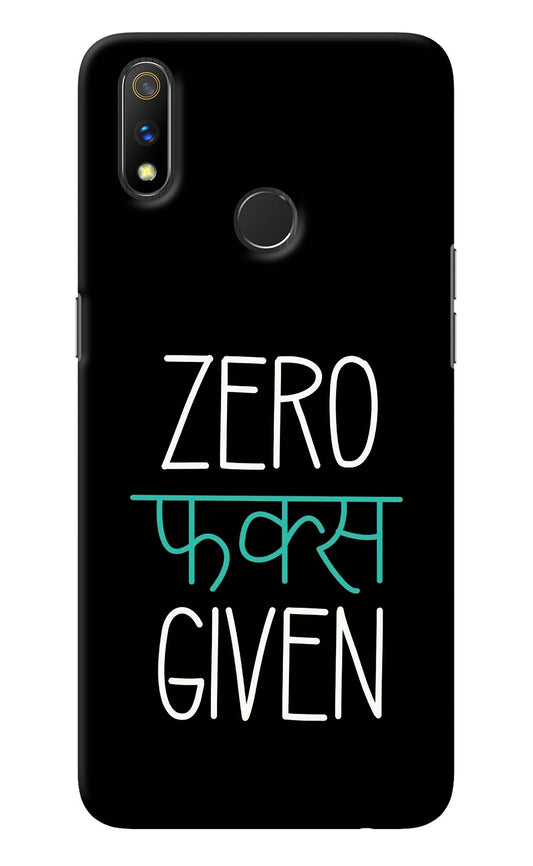 Zero Fucks Given Realme 3 Pro Back Cover