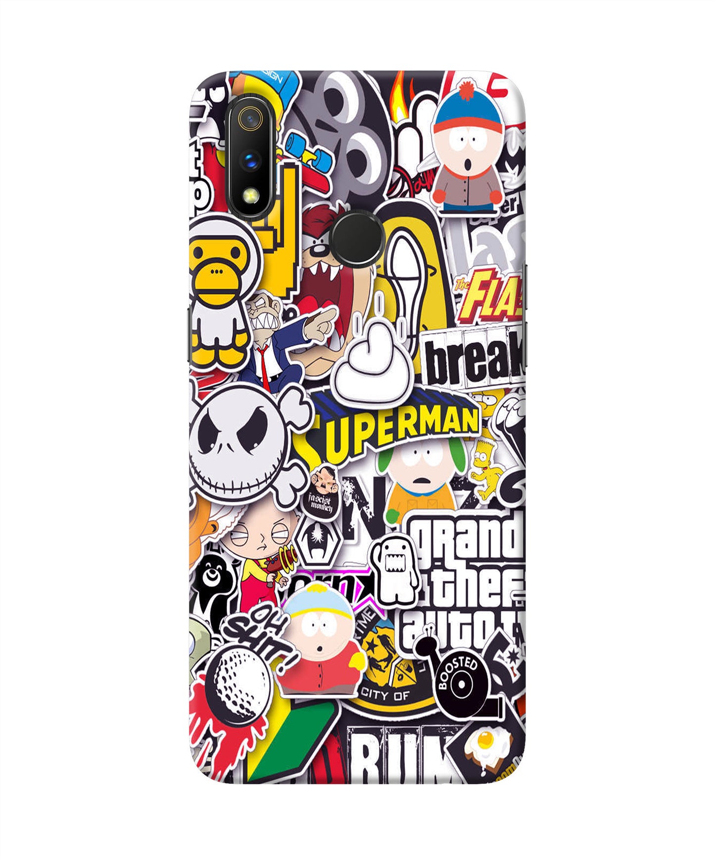 Sticker Bomb Realme 3 Pro Back Cover