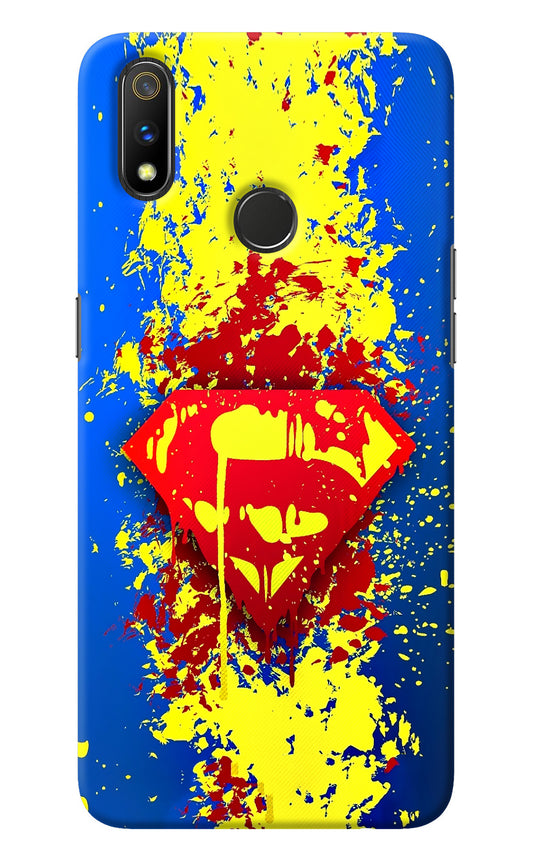 Superman logo Realme 3 Pro Back Cover