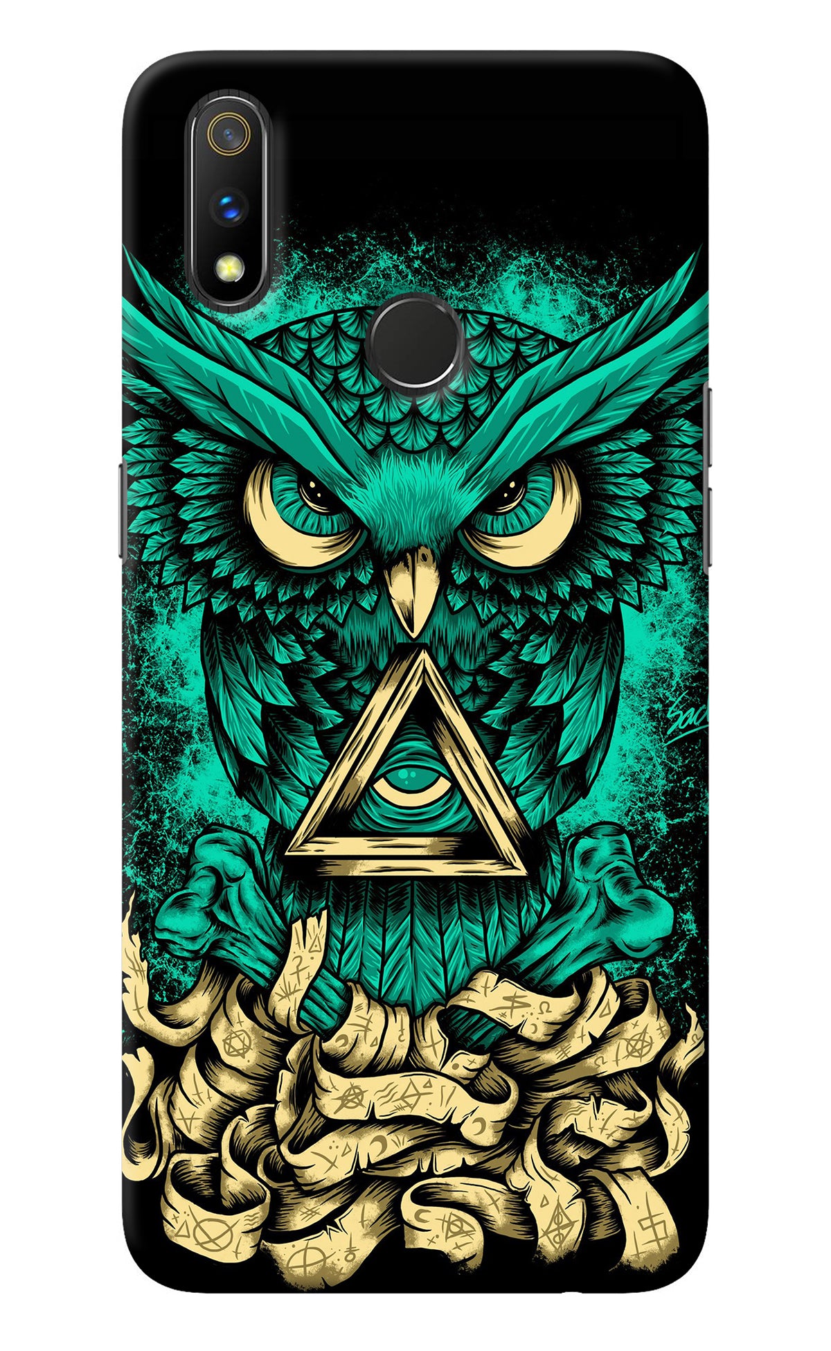 Green Owl Realme 3 Pro Back Cover