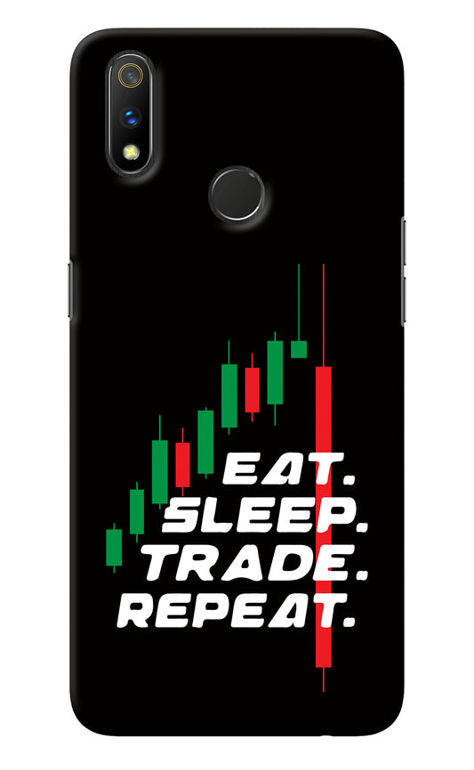 Eat Sleep Trade Repeat Realme 3 Pro Back Cover