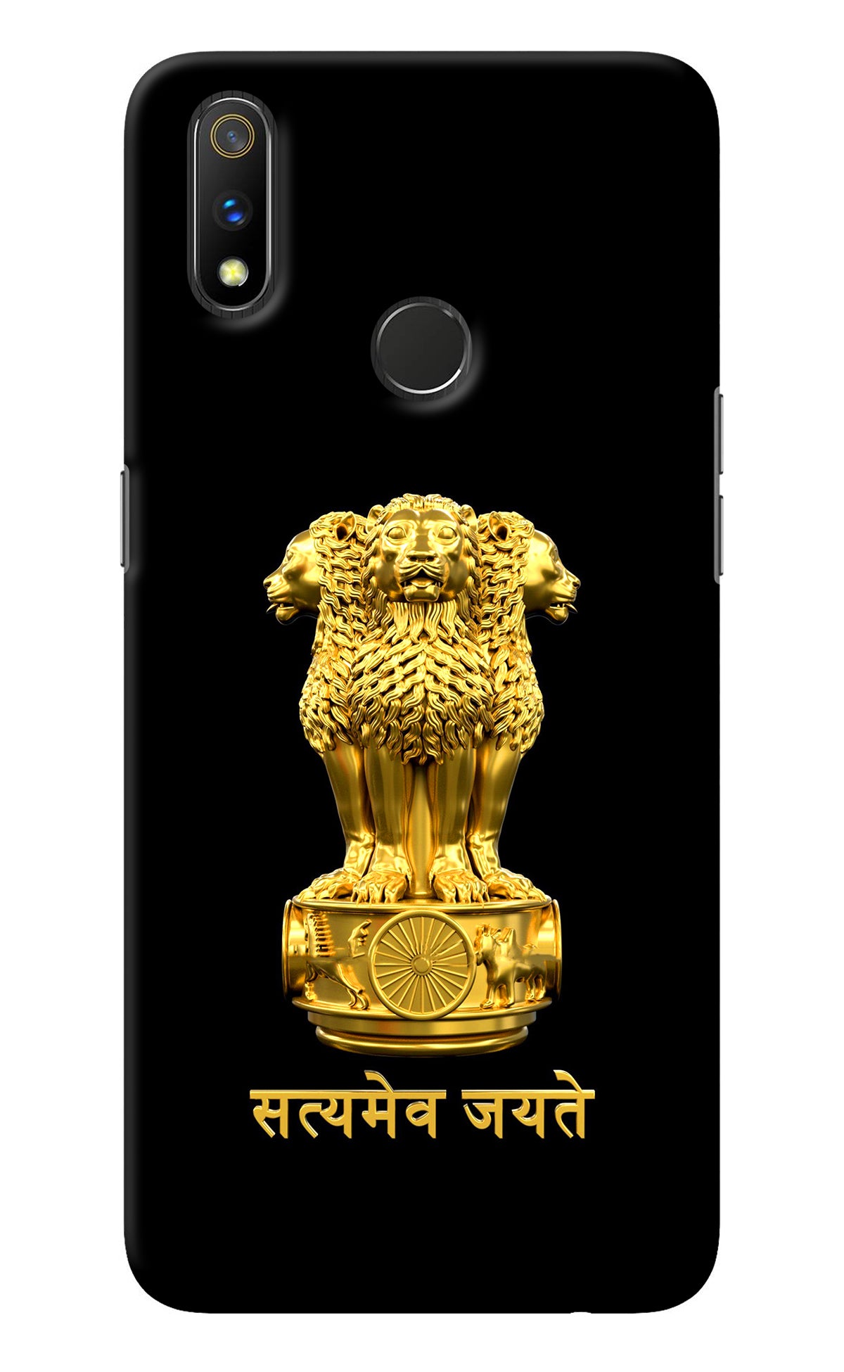 Satyamev Jayate Golden Realme 3 Pro Back Cover