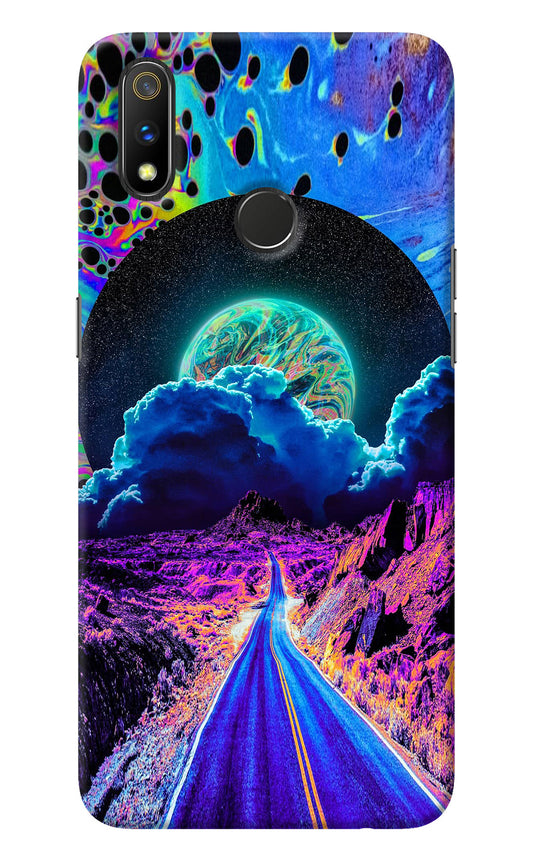 Psychedelic Painting Realme 3 Pro Back Cover