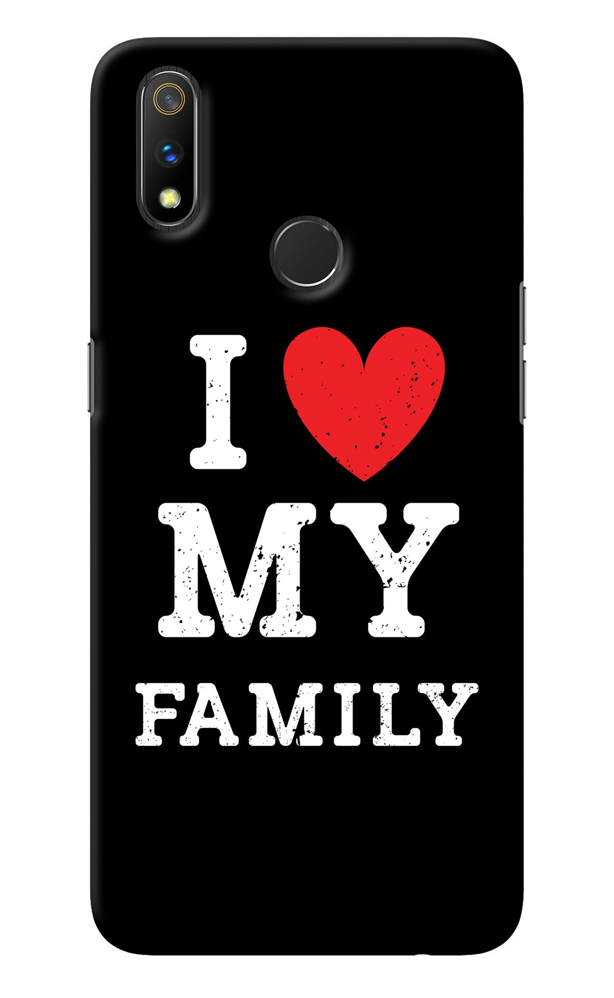 I Love My Family Realme 3 Pro Back Cover