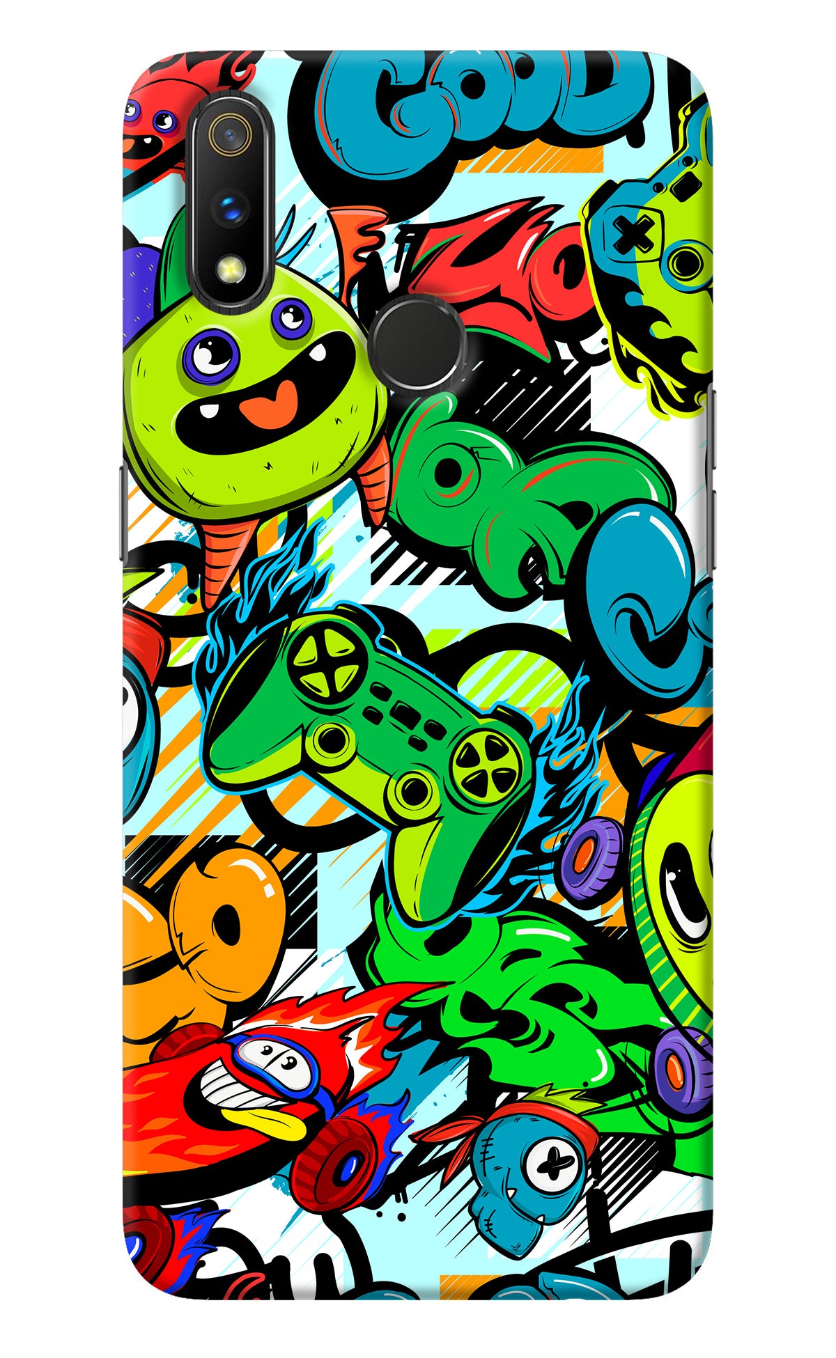 Game Doodle Realme 3 Pro Back Cover