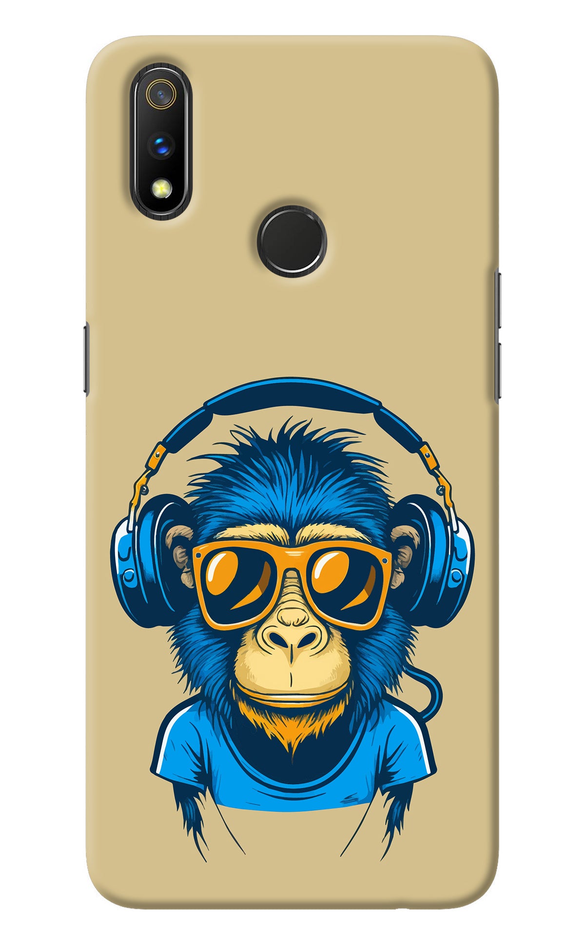 Monkey Headphone Realme 3 Pro Back Cover