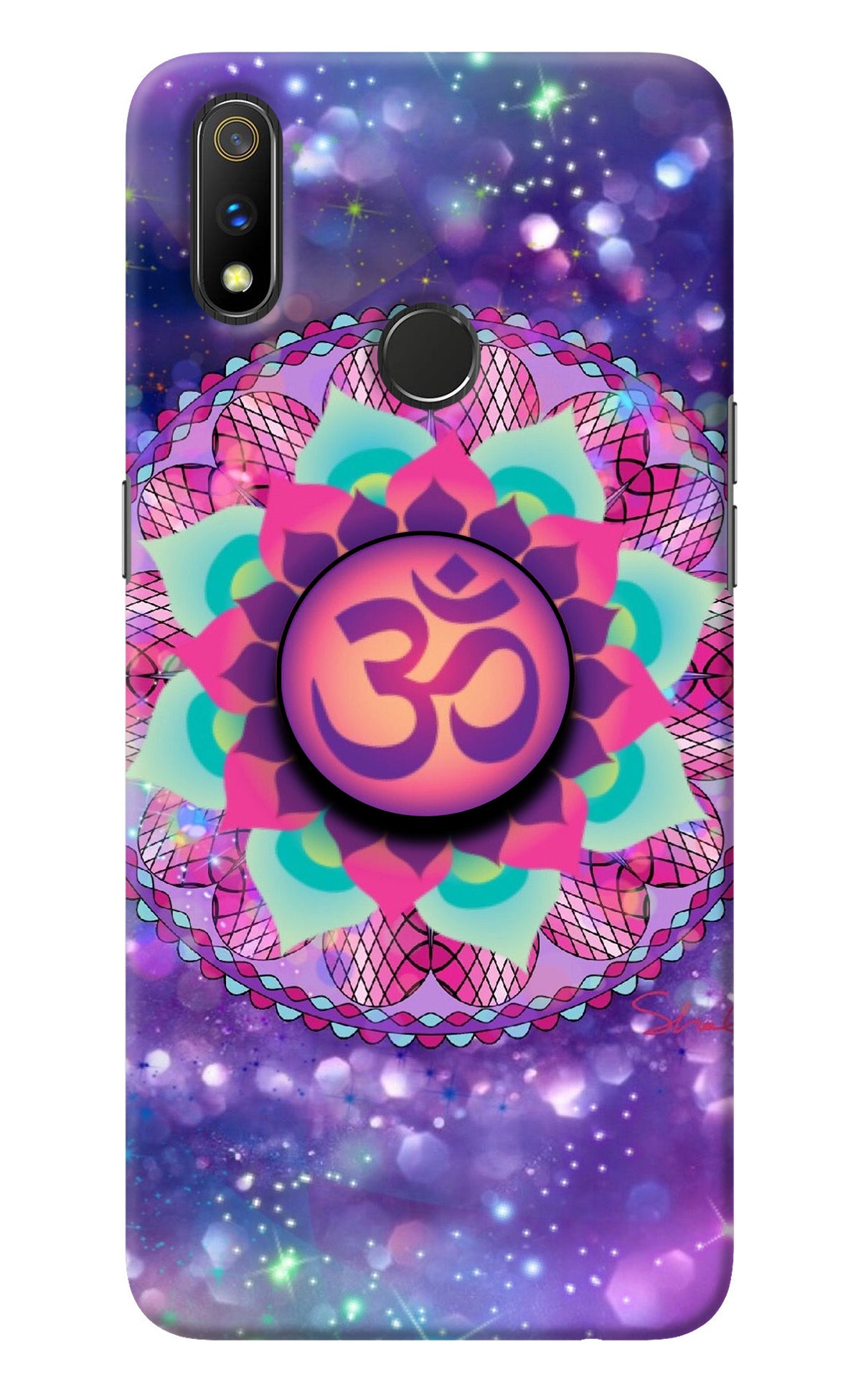 Om Purple Realme 3 Pro Pop Case