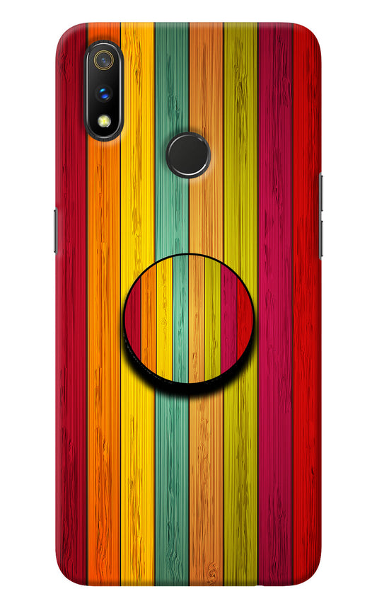 Multicolor Wooden Realme 3 Pro Pop Case