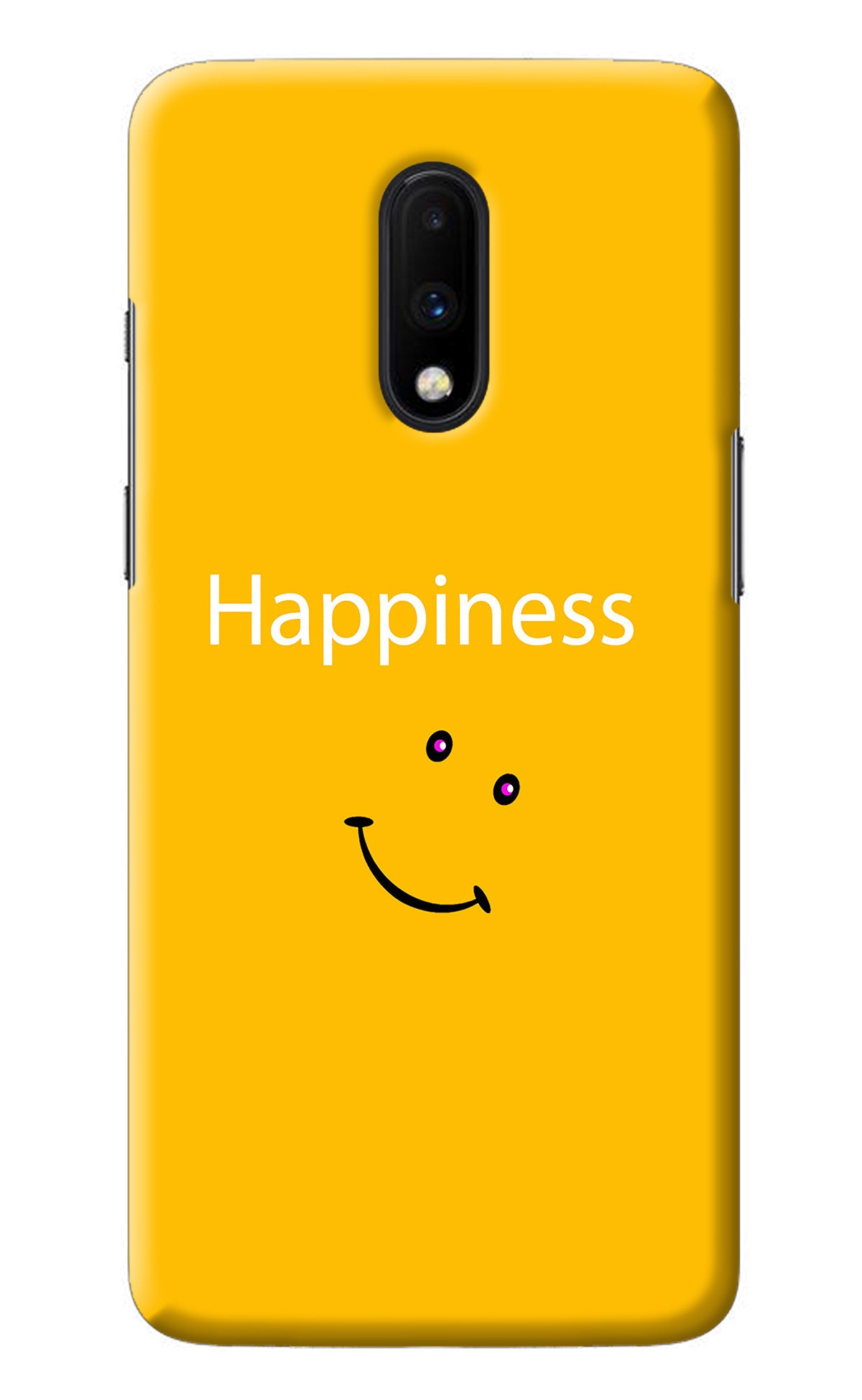 Happiness With Smiley Oneplus 7 Back Cover