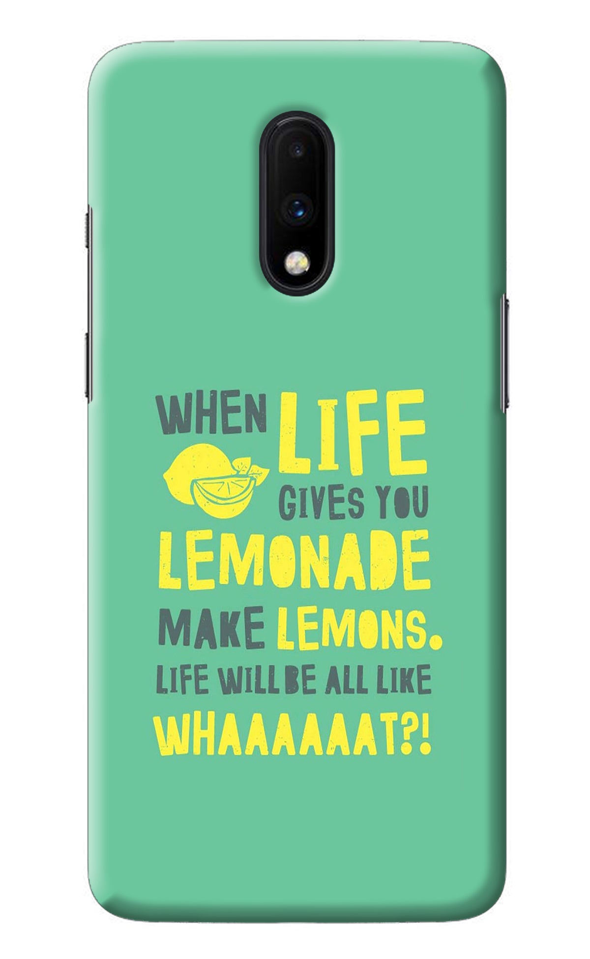 Quote Oneplus 7 Back Cover